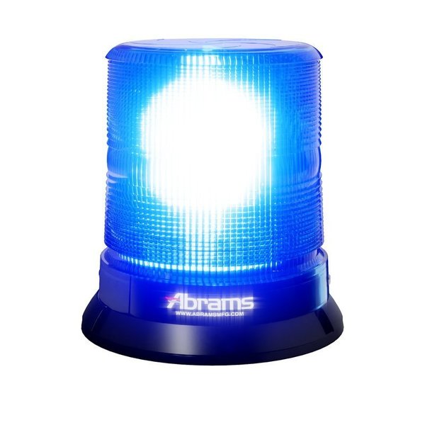 Abrams StarEye 7" Dome 12 LED Permanent Mount Beacon - Blue SB-700-B-PM